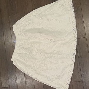 Beautiful Women's White Pink Tartan A-Line Skirt